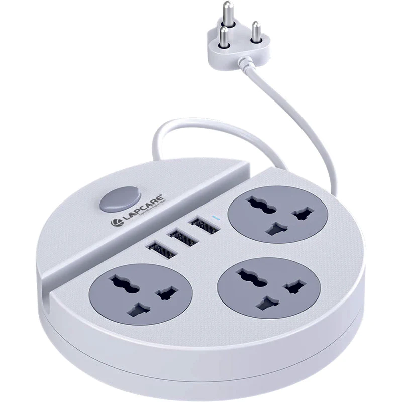 Lapcare Lapex-003 Power Extension 3 Socket + 3USB