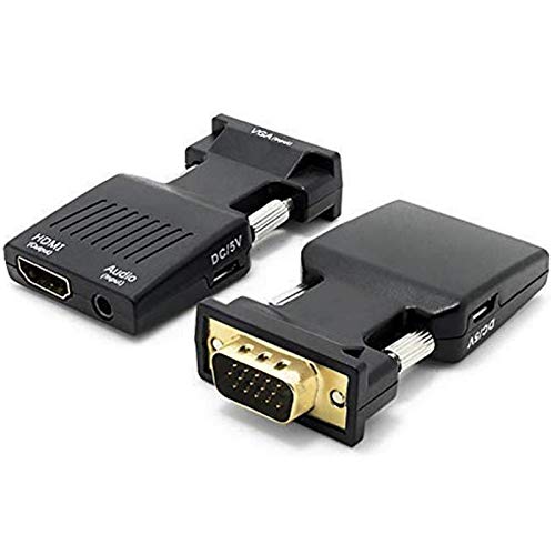 Lapcare VGA to HDMI Converter with Audio