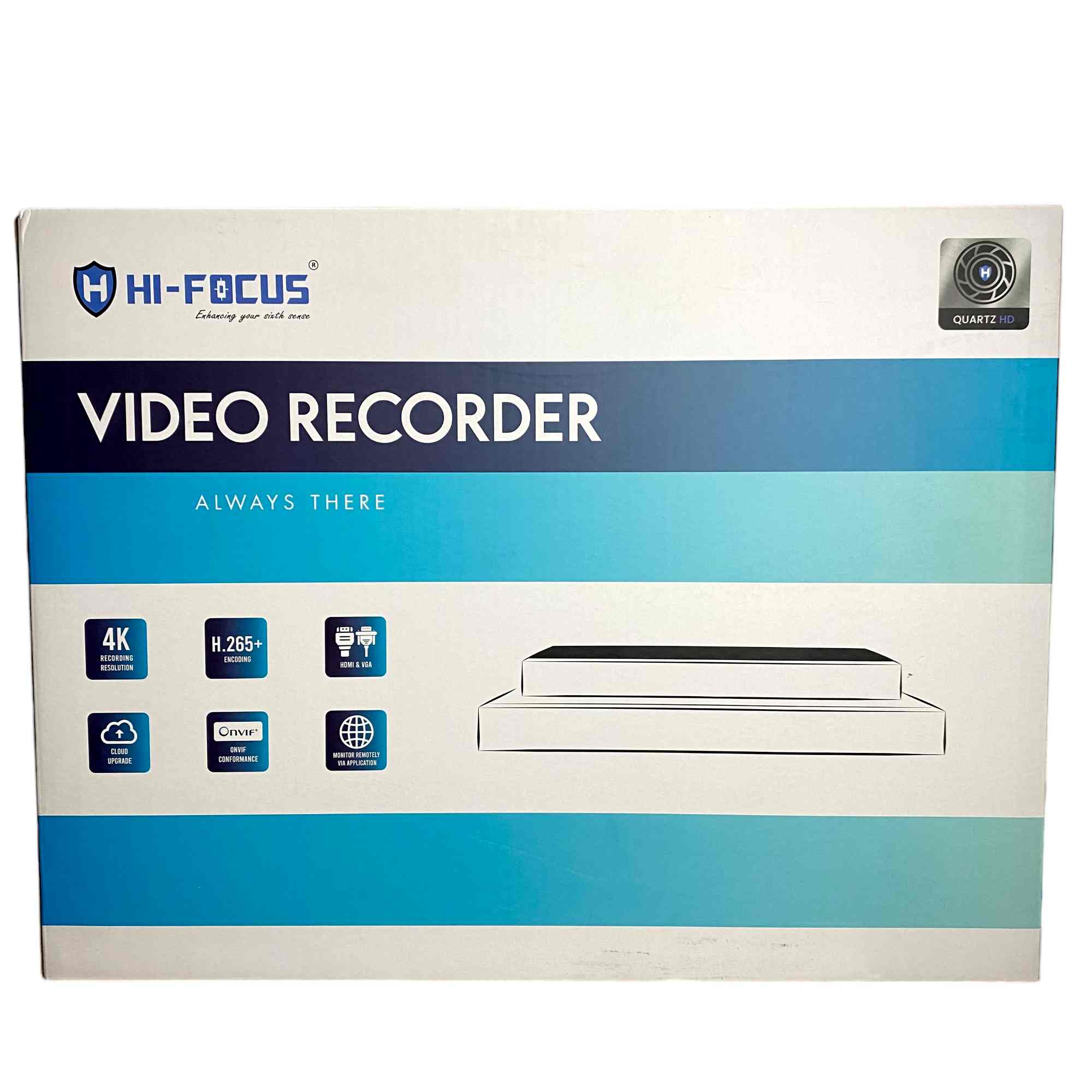 HI-FOCUS 32-Channel Network Video Recorder, Ultra H.265, Black (HD-NVR-5232Q)