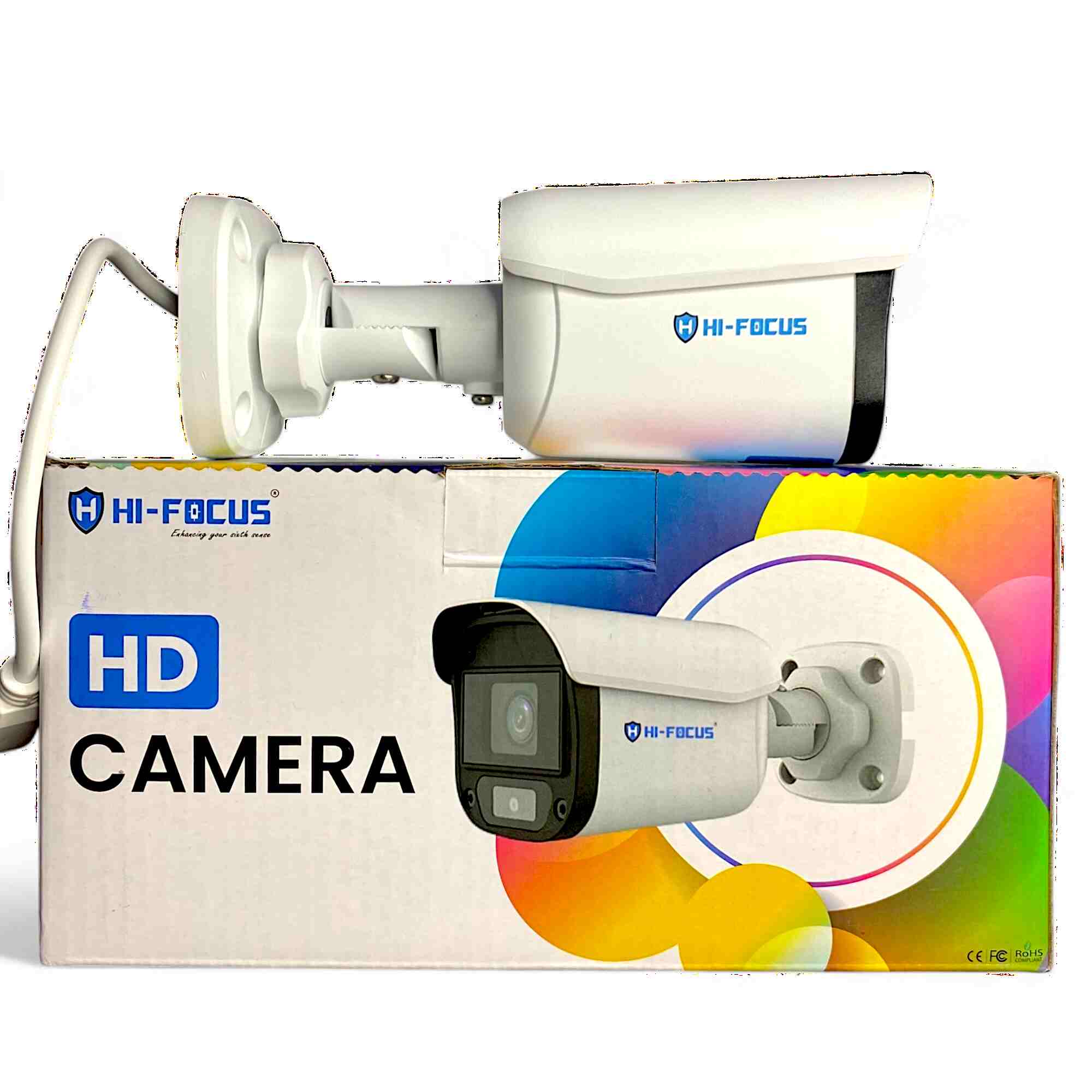 HI-FOCUS 2.4 MP IP Audio Dual Light Colorized Night View | Bullet Camera Smart Dual Light | HC-TQ2401N2P-LED