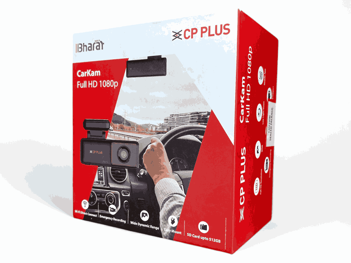 CP PLUS Car Dashcam with GPS | 2MP Full Hd Resolution | Large Field of View | Supports G Sensor | Supports Night Vision | Suitable for Large Cars & SUVs CP-AD-H2B-PW